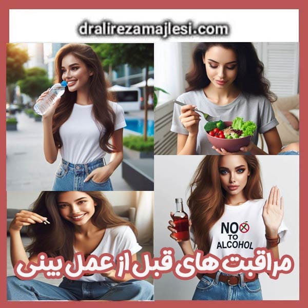 مراقبت های قبل از عمل بینی - دکتر مجلسی - dralirezamajlesi.com